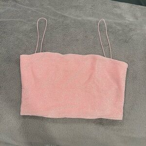 Meshki Yvonne Shimmer Crop Top